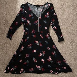 Express summer black dress